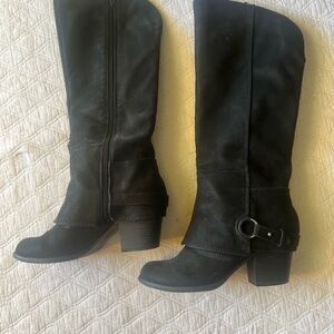 Y2K VINTAGE Fergalicious Black Heeled Boots